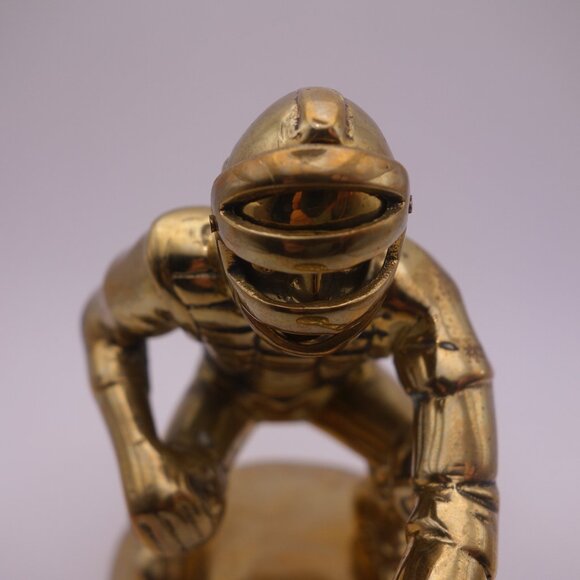 Imported by McLidon Toronto Canada Baseball Catcher Metal Statue - Picture 3 of 15